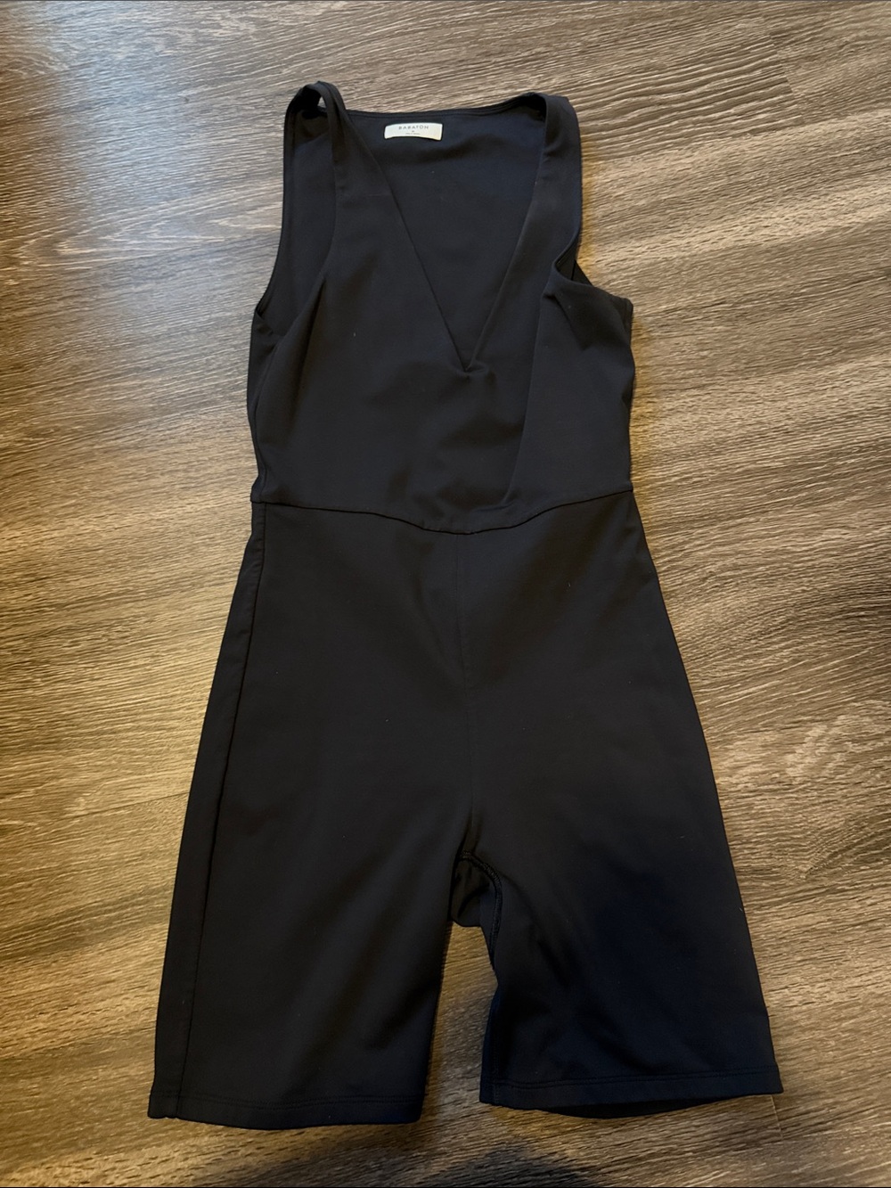 Babaton Black Sleeveless V-Neck Jumpsuit Romper